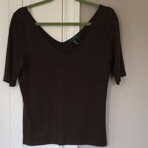 Chocolate brown top